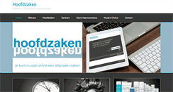 Desktop Screenshot of hoofdzaken.com